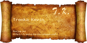 Trenka Kevin névjegykártya