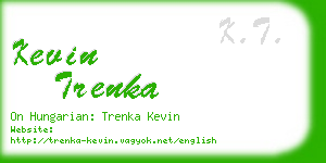 kevin trenka business card